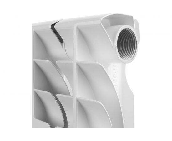 Биметаллический радиатор ROMMER Optima BM 500 10 секций RAL9016 89573 – изображение 6