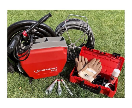 Переносная электрическая машина для чистки труб 800Вт Rothenberger R650 72680 – изображение 7