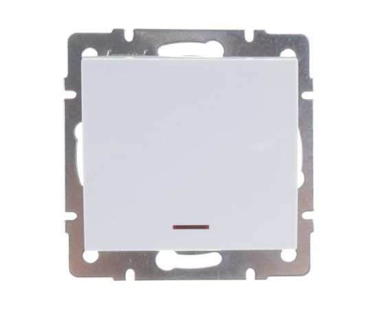 Выключатель с подсветкой LEZARD RAIN белый 703-0288-111 
