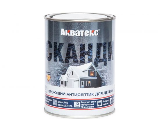 Кроющий антисептик для древесины Рогнеда Акватекс Сканди (альпийское утро; 0.75 л) 202901 