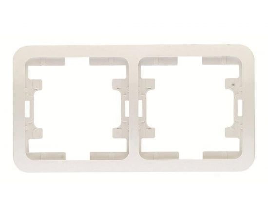 Двойная рамка, белая Makel Mimoza 22012 