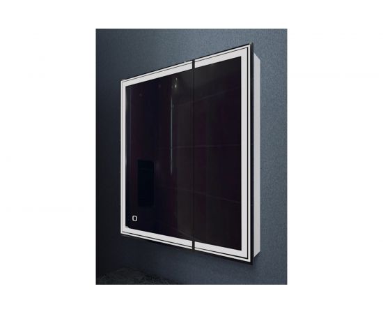 Зеркало шкаф MIXLINE ""Мелис"" 700x800 ШВ, левый, сенсорный выключатель, светодиодная подсветка 547081 