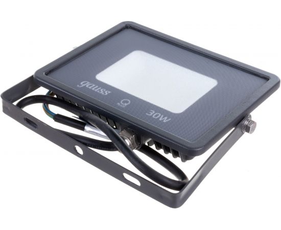 Светодиодный прожектор Gauss Qplus 30 W 2550 lm IP65 6500K графитовый серый 1/10 690511330 
