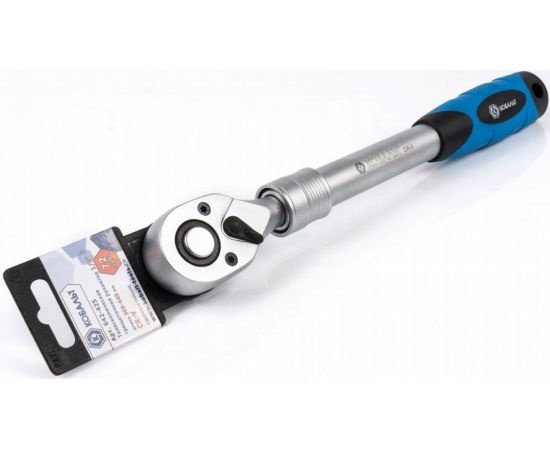 Телескопическая трещоточная рукоятка 1/2, 305-445мм, 72зуба КОБАЛЬТ 642-425 