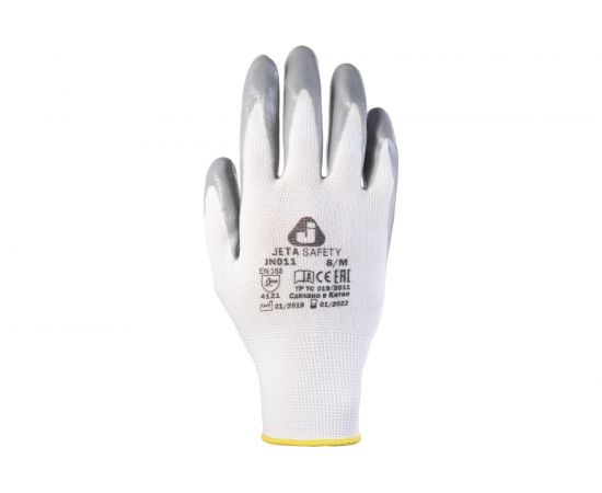 Перчатки с нитриловым покрытием Jeta Safety 12 пар JN011-L 