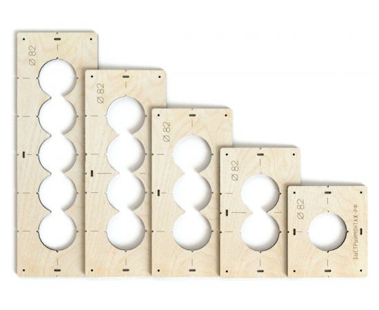 Комплект шаблонов для подрозетников под коронку 82 мм BM-006-82 