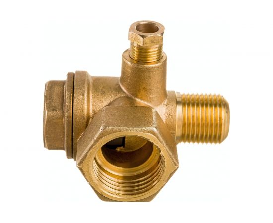 Клапан обратный для компрессора резьба внутренняя F1/2 и наружная M3/8 Pegas pneumatic 4314 