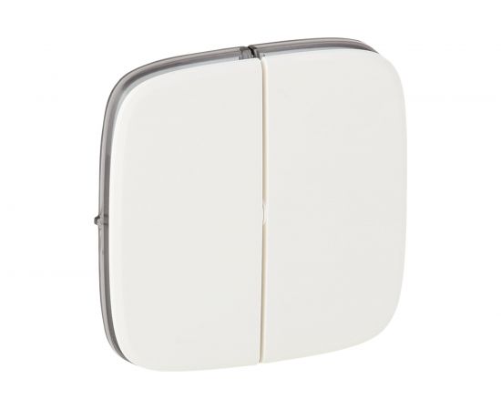 Лицевая панель Legrand Valena Allure для 2-клавишного выключателя белый Leg 755025 