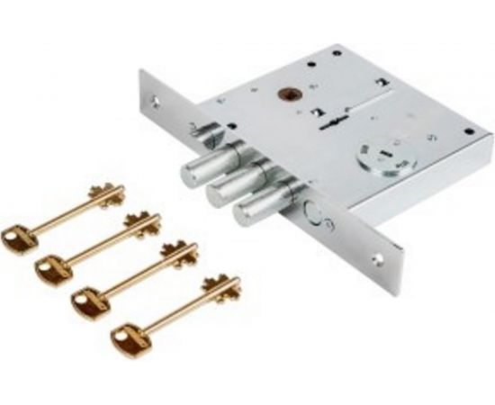 Замок врезной CERBER C3 014 левый З ригеля, защелка, задвижка 2152 