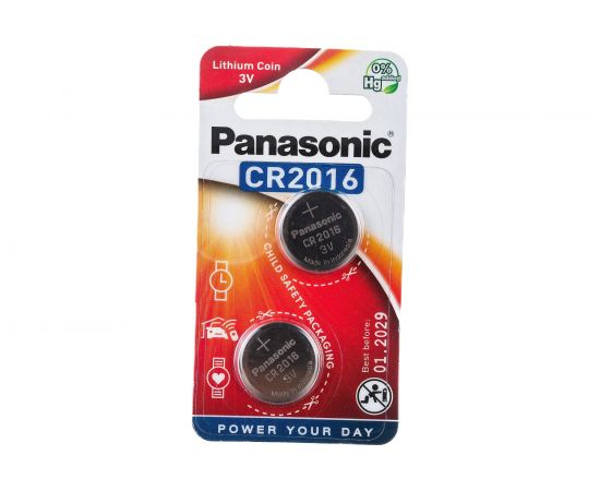 Батарейка Panasonic Power Cells CR2016 B2 УТ-00000236 