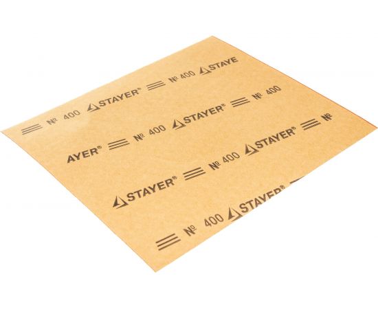 Шлифлист универсальный 5 шт. (230х280 мм; Р400) STAYER 3543-400_z01 – изображение 2
