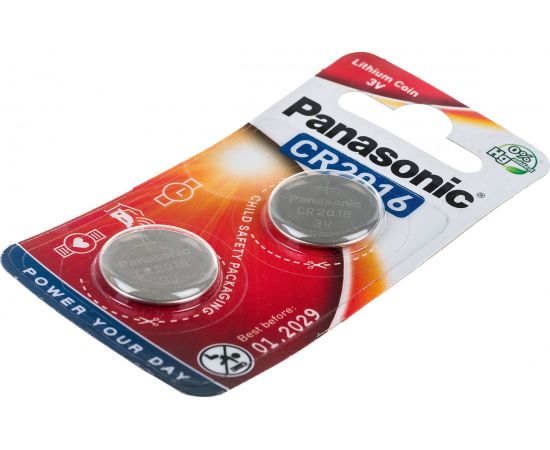 Батарейка Panasonic Power Cells CR2016 B2 УТ-00000236 – изображение 2