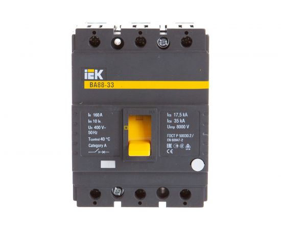 Автоматический выключатель IEK 3п 160А ВА 88-33 ИЭК SVA20-3-0160 – изображение 2