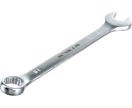 Комбинированный ключ, 15 мм, CrV, матовый хром STELS 15212 – изображение 2