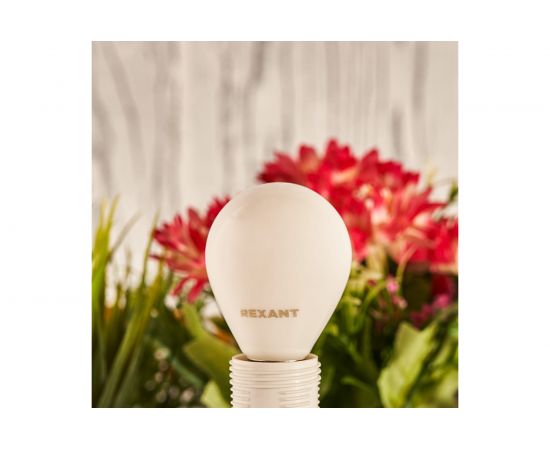 Филаментная лампа REXANT Шарик GL45 9.5 Вт 4000K E14 матовая колба 604-134 – изображение 2