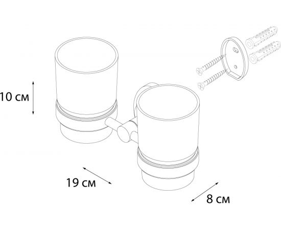 Подстаканник двойной FIXSEN EUROPA 21807 – изображение 2