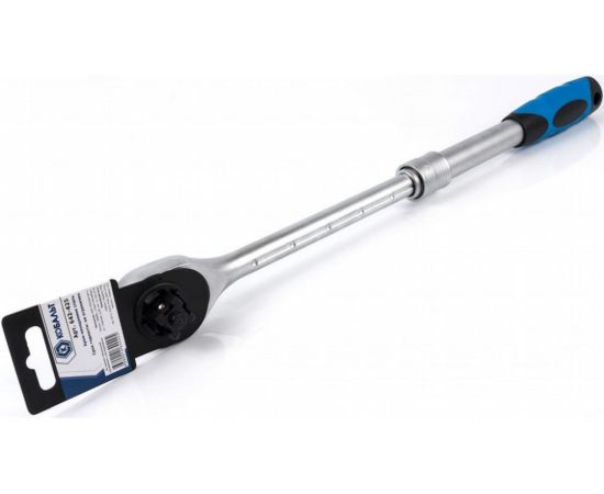 Телескопическая трещоточная рукоятка 1/2, 305-445мм, 72зуба КОБАЛЬТ 642-425 – изображение 2