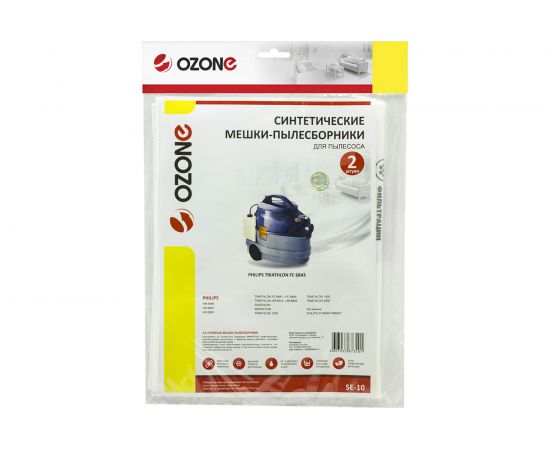 Мешки-пылесборники для пылесоса PHILIPS (2 шт.) OZONE SE-10 – изображение 2
