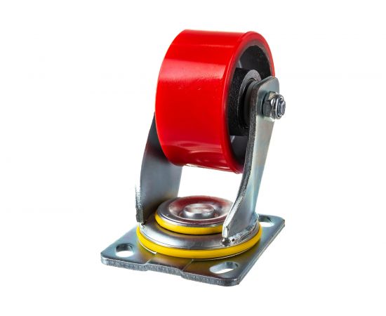 Колесо большегрузное с полиуретановой шинкой С-4102-DUS поворотное, без тормоза, г/п 350 кг, 99 мм EURO-LIFT 00018518 – изображение 2