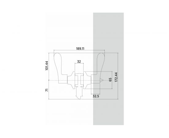 Ручка KNOB BUSSARE ключ-фиксатор 37-01 CHROME 940000001262 – изображение 3