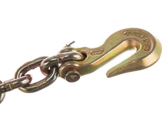 Тяговая цепь с крюками для слесарных работ WIEDERKRAFT соединитель цепей, 6 т длина 45 см WDK-0504 – изображение 3