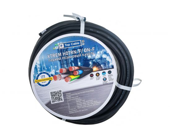 Силовой гибкий кабель H07RN-F 3x4 Top Cable XTREM 50 метров 3003004GR50RU – изображение 3