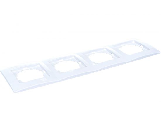 Рамка NILSON четырехместная белая Touran naturel 24110094 – изображение 3