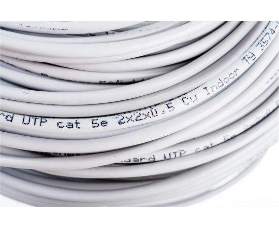 Кабель SkyNet Standart UTP indoor 2x2x0,48, медный, FLUKE TEST, кат.5e, однож., 100 м, box, серый CSS-UTP-2-CU/100 – изображение 3