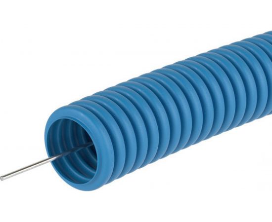 Гофрированная труба DKC ППЛ d20 100м синяя легкая с протяжкой 11920 – изображение 3