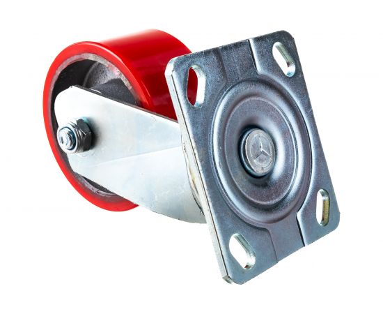 Колесо большегрузное с полиуретановой шинкой С-4102-DUS поворотное, без тормоза, г/п 350 кг, 99 мм EURO-LIFT 00018518 – изображение 3