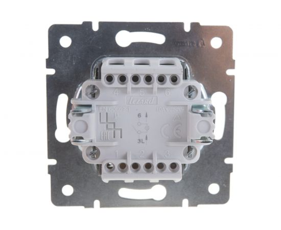 Выключатель с подсветкой LEZARD RAIN белый 703-0288-111 – изображение 3