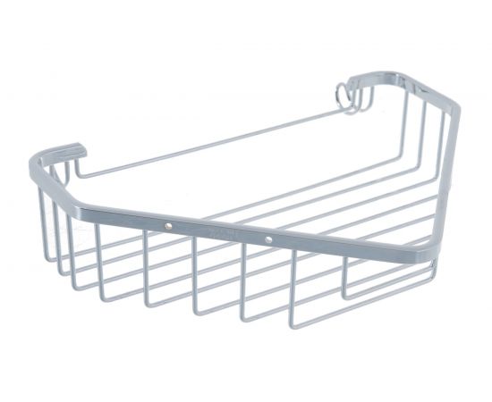 Угловая полочка-решетка с крючками FBS 23 cm хром RYN 005 – изображение 4