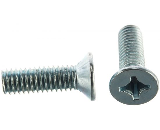 Винт Tech-Krep DIN965 с потайной головкой, оцинкованный М6х20 12 шт - пакет 103001 – изображение 4