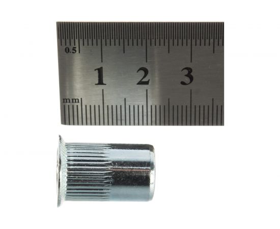 Заклепка с внутренней резьбой Kenner потайной бортик Белый цинк м10х1,5х21 180шт зрп10 – изображение 4