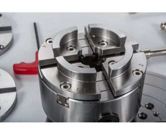 Патрон 4-х кулачковый токарный по дереву в наборе CK-4.5Z-S1 114 мм JET 59500109 – изображение 6