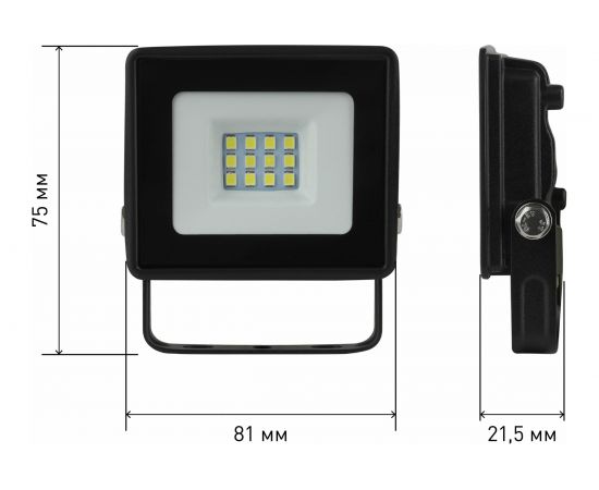 Светодиодный уличный прожектор ЭРА LPR023065K020 20Вт 6500K 1600Лм 103х99х23,5 Б0052022 – изображение 7