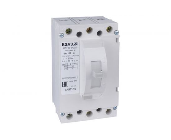 Автоматический выключатель КЭАЗ ВА57-31-340010-63А-800-690AC-УХЛ3-КЭАЗ 108440 