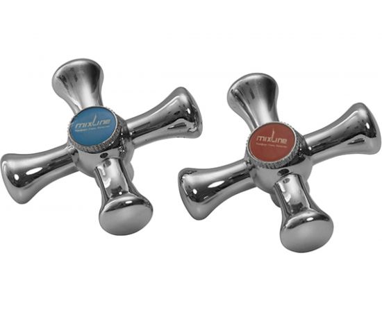 Маховик mixline крест ML10, металл, блистер, пара, 24 шлица 526782 