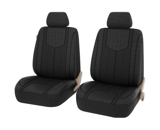 Чехлы GTL Prime 2 FRONT черный, полиэстер с имитацией кожи 132684 