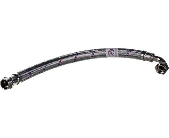 Подводка для воды TР-сантехника Гигант, нержавеющая сталь, 60 см, в/н 1, угловая 26407 