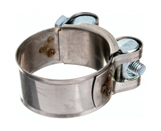 Силовой хомут Nord-Yada Д: 36-39 мм, Ш: 20 мм, Т: 0,6 мм, болт: М6х50, нерж. сталь 902880 