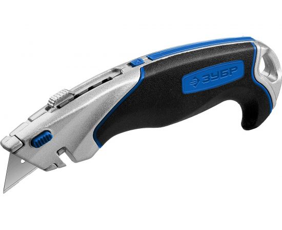 Нож ЗУБР Эксперт А24, универсальный, с автостопом, профессионал 0923_z02 