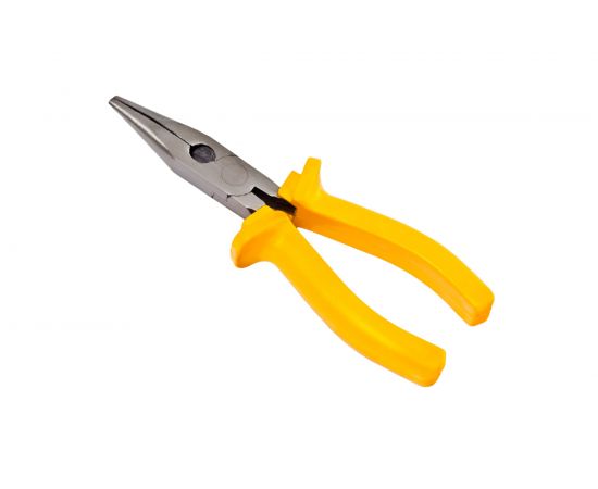 Плоскогубцы 160мм комбинированные с удлиненными плоскими губками, изолированная 1-компонентная ручка, полированная GRIFF 026776 