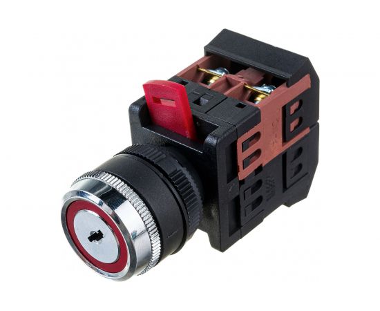 Переключатель ЭРА АKS22, черный с ключом, 2 положения, IO 1з1р 10/400/3200 Б0045677 