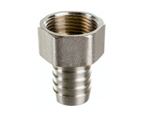 Штуцер (внутренняя резьба 3/4"" - елочка 20 мм; латунь никелированная) SANTRADE 1442 