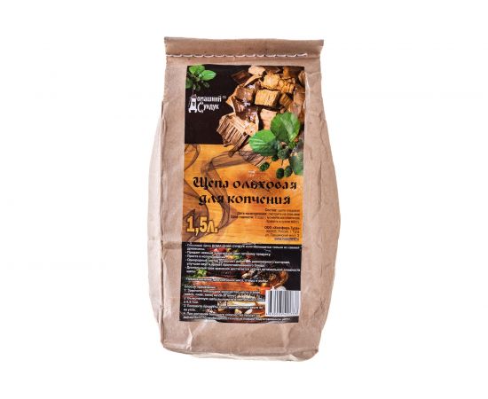 Ольховая щепа для копчения Домашний Сундук 1.5л ДС-101 