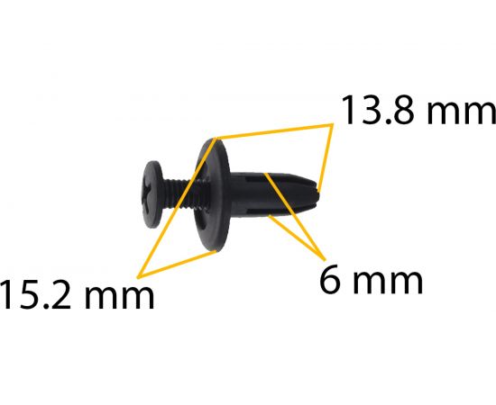 Автокрепеж для Acura/Honda 10 шт 155303573, 9040906319, 90683SA5003, 0155301203 КрепАвто 0158 – изображение 2