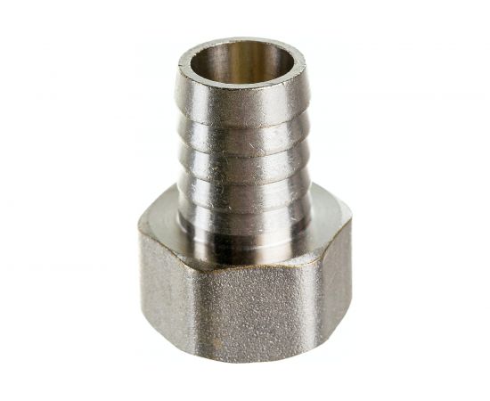 Штуцер (внутренняя резьба 3/4"" - елочка 20 мм; латунь никелированная) SANTRADE 1442 – изображение 2