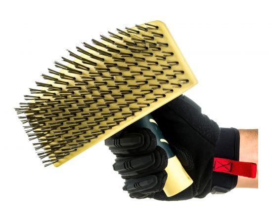 Щетка по металлу ROCKFORCE универсальная, ручная/под черенок-вертикальный 45/горизонтальный RF-3401214235 – изображение 2