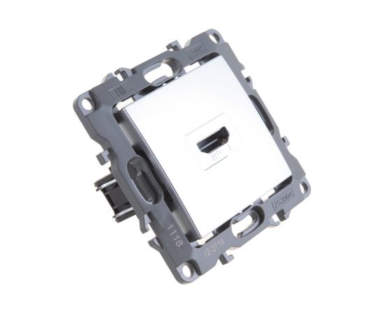 Розетка ЭРА 12-3114-03 HDMI, IP20, 12, алюминий Б0027483 – изображение 2